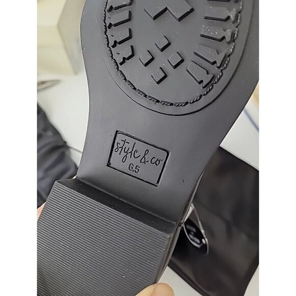 NEW Style & Co Maliaa Size 6.5 Black Knee-High Boots Womens - Picture 9 of 10